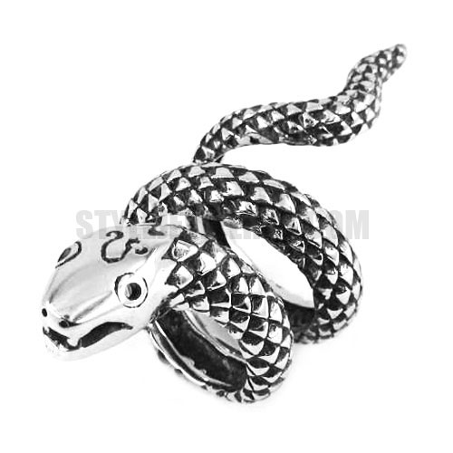 Stainless Steel Snake Ring SWR0332 - Click Image to Close